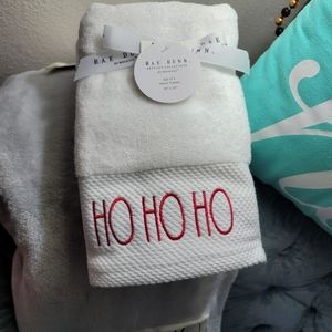 RAE DUNN CHRISTMAS HAND TOWELS